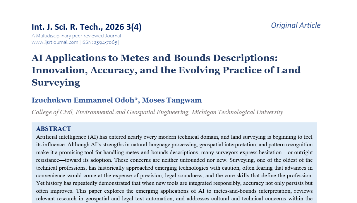 AI Applications to Metes?and?Bounds Descriptions: Innovation, Accuracy ...